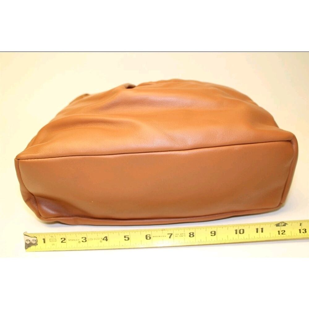 Staud Island Knotted Womens Supple Tan Leather Hobo Satchel Shoulder Bag - Picture 13 of 16